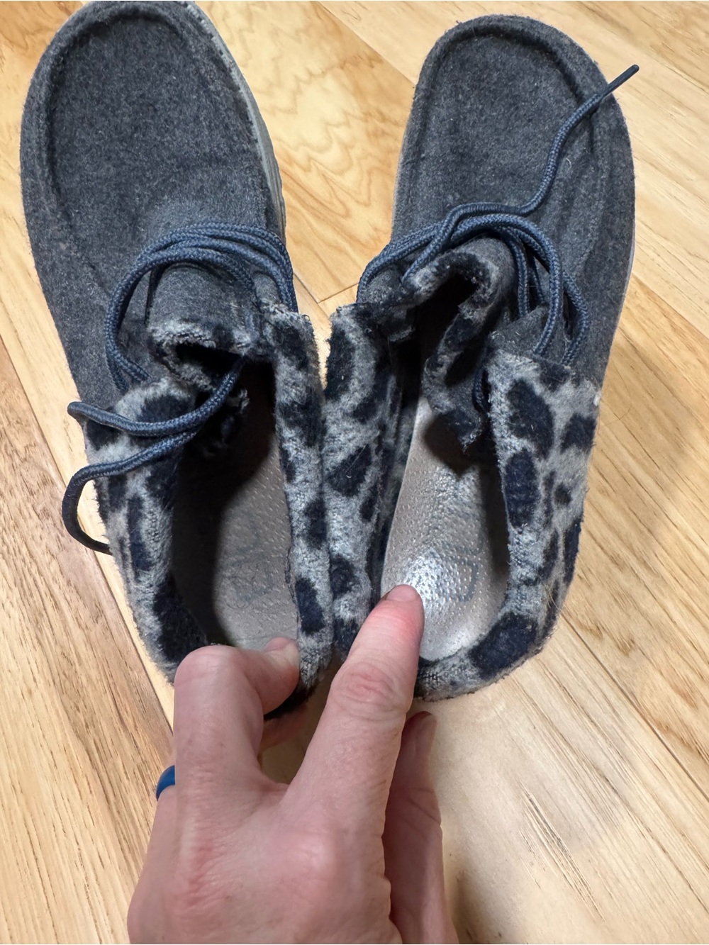 Hey Dude Charcoal Gray Cozy Lace-Up Boots - Picture 3 of 6